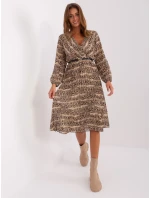 Šaty DHJ SK 10536N 5.03P čierna a béžová Šaty DHJ SK 10536N 5.03P čierna a béžová