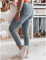 Dámske džínsové nohavice slim fit CURVITA modré FashionStreet UY2471 Dámske džínsové nohavice slim fit CURVITA modré FashionStreet UY2471