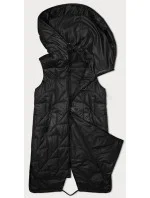 Dámska prešívaná vesta s asymetrickou spodnou časťou S'West black (B8237-1) Dámska prešívaná vesta s asymetrickou spodnou časťou S'West black (B8237-1)