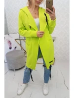 Zateplená bunda s kapucňou pistáciová Zateplená bunda s kapucňou pistáciová