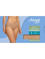 Dámske nohavičky 24/7 Cotton Lace Midi C3P - BRUSH - telové 6239 - SLOGGI