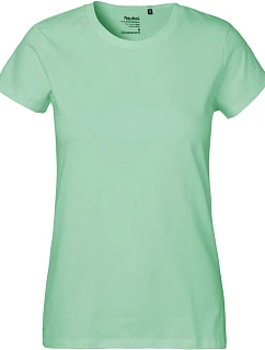 Neutral O 80001 Dámske tričko z hrubej bio bavlny 77.8001 dusty mint