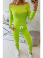 Súprava s dvojitým potrubím zelenej farby