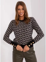 Jumper AT SW 2342.46P čierny a béžový Jumper AT SW 2342.46P čierny a béžový