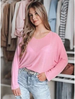 Dámsky oversize sveter NORVAN pink FashionStreet MY2453 Dámsky oversize sveter NORVAN pink FashionStreet MY2453