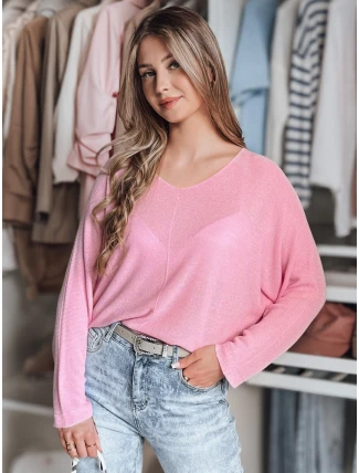 Dámsky oversize sveter NORVAN pink FashionStreet MY2453 Dámsky oversize sveter NORVAN pink FashionStreet MY2453