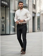Pánske slim fit čierne FashionStreet UX4484 Pánske slim fit čierne FashionStreet UX4484