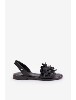 Kožené sandále na podpätku Zazoo 40425 Black Kožené sandále na podpätku Zazoo 40425 Black