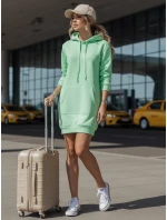 Dámska dlhá oversize mikina TIMMY mint FashionStreet EY1934