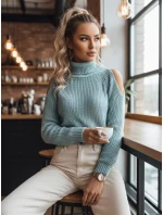 Dámsky sveter ARIEL green FashionStreet MY1699 Dámsky sveter ARIEL green FashionStreet MY1699