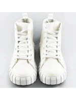 Biele šnurovacie topánky (XA060)