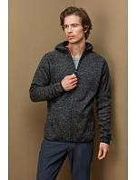 Stedman Lux Knit Fleece Jacket Men Pánska pletená fleecová bunda s kapucňou 05.5460 svetlošedá melírovaná Stedman Lux Knit Fleece Jacket Men Pánska pletená fleecová bunda s kapucňou 05.5460 svetlošedá melírovaná