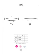 Pikantné otvorené tangá Contica crotchless thong - Obsessive