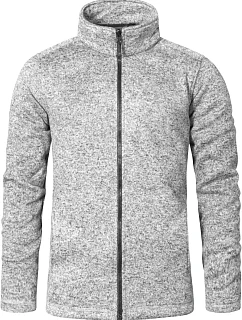 Promodoro 7720 Pánska pletená fleecová bunda 40.7720 heather grey
