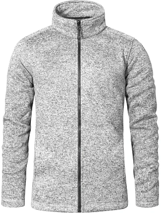 Promodoro 7720 Pánska pletená fleecová bunda 40.7720 heather grey Promodoro 7720 Pánska pletená fleecová bunda 40.7720 heather grey