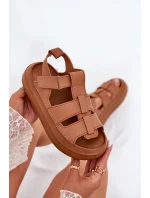 Sandały Damskie Na Platformie Camel Nitavelia