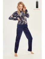 Dámske pyžamo Venus 3059 Tmavomodrý vzor - Taro