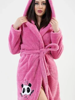 Dámsky župan krátky s kapucňou Panda