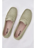 Zamszowe Mokasyny Damskie Big Star RR274945 Zielone