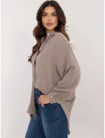 Košeľa D70032M11066D1 tmavá lila