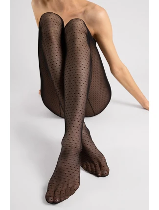 Dámske pančuchy Patrizia 20 Den I5001 Black Pattern - Fiore