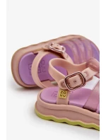 Voňavé detské sandále na suchý zips ZAXY Purple