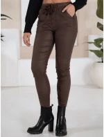Dámske nohavice LIZZY hnedé FashionStreet UY1782