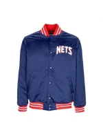 Mitchell & Ness NBA Saténová bunda New Jersey Nets OJBF3413-NJNYYPPPNAVY pánska