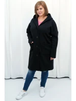 Dámsky kabát s kapucňou 184904 Latoszka - Karko Dámsky kabát s kapucňou 184904 Latoszka - Karko