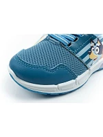 Detské športové tenisky Leomil Bluey ľahké tenisky na suchý zips LED modré