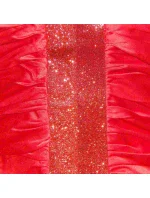 Dámske párty a spoločenské šaty zdobené trblietavými pruhy krátke červené - Červená - OEM Dámske párty a spoločenské šaty zdobené trblietavými pruhy krátke červené - Červená - OEM