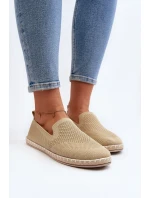 Wsuwane Damskie Espadryle Beżowe Harmonie
