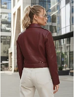 Dámska kožená bunda so zipsom ramones FashionStreet TY5649 Dámska kožená bunda so zipsom ramones FashionStreet TY5649