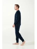 Vamp - Zamatové pruhované pyžamo 21710 - Vamp Vamp - Zamatové pruhované pyžamo 21710 - Vamp