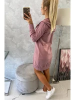 Mikina s kapucňou tmavo ružová