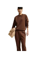 Dámske nohavice Nike Studio Fleece Medium Weigh, hnedé, IM8078 259, dámske Dámske nohavice Nike Studio Fleece Medium Weigh, hnedé, IM8078 259, dámske