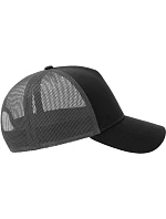 Atlantis Headwear Rapper Cotton-S 5-panelová truckerová čiapka 33.0260 čierna/tmavošedá