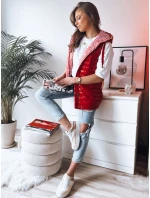 Dámska vesta CRISTINA červená FashionStreet TY3471