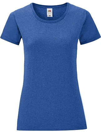 Fruit of the Loom Lady-Fit Iconic 150 T Dámske tričko 16.1432 heather royal