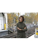 NEOBLU Antoine Women Nepremokavá dámska voskovaná bunda 24.3175 deep black