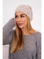 Fleecová čiapka Justyna K253 light beige Fleecová čiapka Justyna K253 light beige