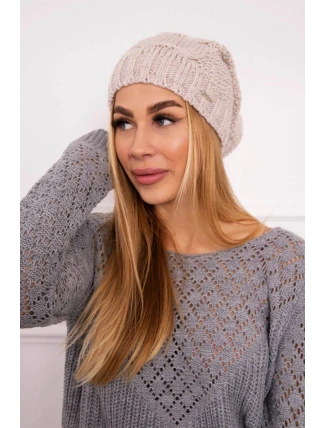 Fleecová čiapka Justyna K253 light beige Fleecová čiapka Justyna K253 light beige