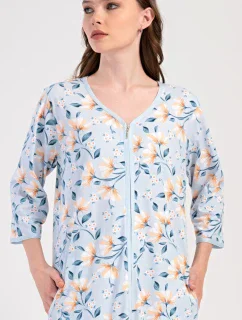 Dámske domáce šaty s trojštvrťovými rukávmi Karolína