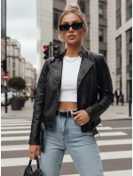 ERIPA dámska kožená bunda ramones black FashionStreet TY4194