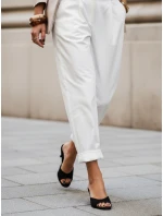 Dámske semišové žabky na nízkom podpätku čierne FashionStreet ZY1388
