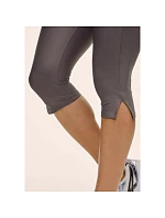 Dámske tréningové legíny CASALL Capri Slit Regular Waist Tights, šedá farba Dámske tréningové legíny CASALL Capri Slit Regular Waist Tights, šedá farba