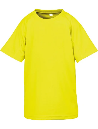 Spiro S 287J Detské športové tričko „Aircool“ 29.287J flo yellow
