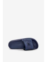 Klapki Męskie Na Rzep 4FMM00FFLIM091-31S Granatowe