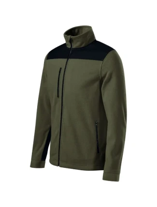 Efekt fleece unisex vojenský