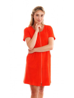 BARI 5164 3/4 šaty s krátkymi rukávmi cherry tomato